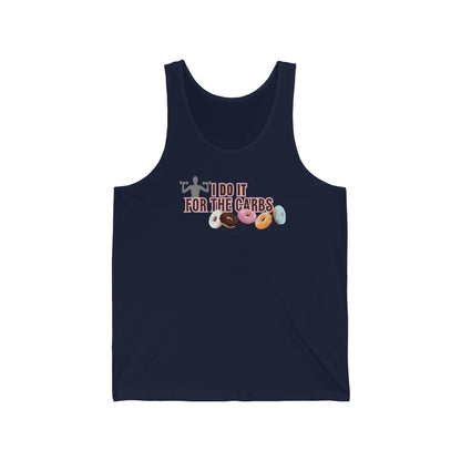 I Do It For The Carbs Unisex Jersey Tank