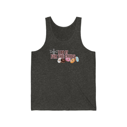 I Do It For The Carbs Unisex Jersey Tank