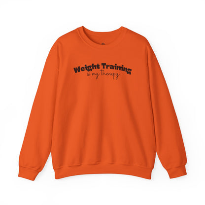 Weight Training is my Therapy Crewneck Sweatshirt