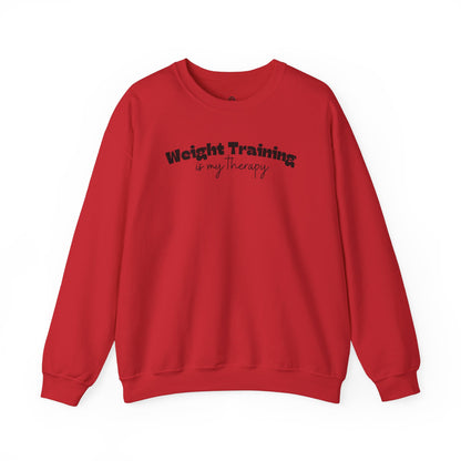 Weight Training is my Therapy Crewneck Sweatshirt